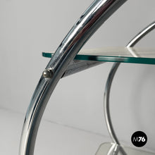 画像をギャラリービューアに読み込む, Cart in steel and glass, 1970s