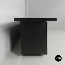画像をギャラリービューアに読み込む, Glossy black Sheraton sideboard by Giotto Stoppino and Lodovico Acerbis for Acerbis, 1980s