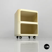 将图片加载到图库查看器,White plastic modular chest of drawers by Anna Castelli for Kartell, 1970s