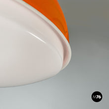 Load image into Gallery viewer, Orange plastic chandelier, 1970s
