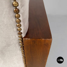 Load image into Gallery viewer, Sofa in wood and grey velvet, 1930s