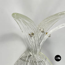 画像をギャラリービューアに読み込む, Pineapple-shaped wall lamp in fluted glass, 1980s