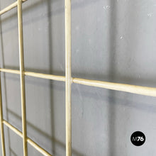 Load image into Gallery viewer, Wall coat hanger with hat stand in white metal rod, 1970s