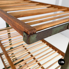 将图片加载到图库查看器,Cart in wood and green metal, 1920s