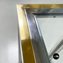 画像をギャラリービューアに読み込む, Console in glass, brass and steel by Nanda Vigo, 1970s