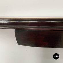 Load image into Gallery viewer, Wall console in wood, brass and glass, 1940s
