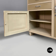 Load image into Gallery viewer, Sideboard in glass and beige wood, 1940s
