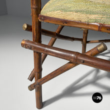 将图片加载到图库查看器,Sofa in fabric and bamboo, 1930s