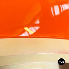 Carica l'immagine nel visualizzatore di Gallery, Chandelier in orange glass and white metal, 1970s