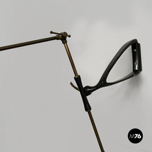 将图片加载到图库查看器,Wall lamp in metal and brass, 1950s