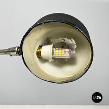 画像をギャラリービューアに読み込む, Adjustable table lamp in black metal, 1980s