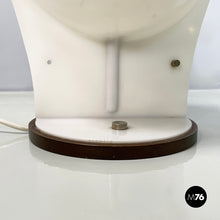 画像をギャラリービューアに読み込む, Table lamp in white plastic, 1970s