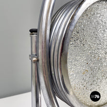 画像をギャラリービューアに読み込む, Table lamp with crafted glass, metal and wood, 1980s