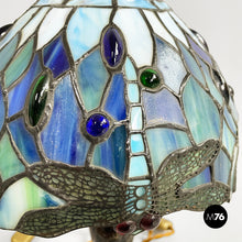 Load image into Gallery viewer, Table lamps in colored glass and brass, 1980s