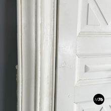 画像をギャラリービューアに読み込む, Double swing door entirely in white wood, early 1900s