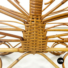 画像をギャラリービューアに読み込む, Magazine rack in rattan, 1960s