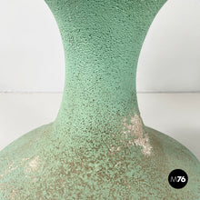 Load image into Gallery viewer, Pot holder in aqua green concrete, 1950s