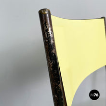 将图片加载到图库查看器,Chair in light yellow laminate and black metal, 1960s