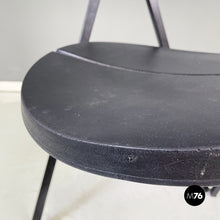 Charger l'image dans la galerie, Black rubber and metal chair by Zeus, 1990s