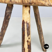 画像をギャラリービューアに読み込む, Rustic table stools in wood, 2000s