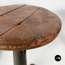 Load image into Gallery viewer, Stools in wood and cast iron, 1930s