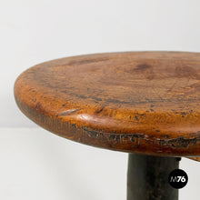 Load image into Gallery viewer, Stool in cast iron and wood, 1930s