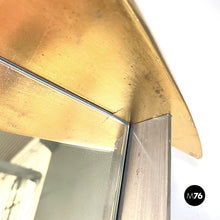 画像をギャラリービューアに読み込む, Full-length wall mirror in wood and metal, 1980s
