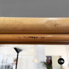 画像をギャラリービューアに読み込む, Freestanding full-lenght rattan mirror, 1960s