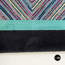 Load image into Gallery viewer, Black wool carpet by Missoni, 1990s