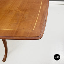 画像をギャラリービューアに読み込む, Coffee table in wood and brass, 1960s