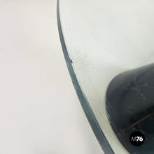 画像をギャラリービューアに読み込む, Coffee table in glass and black marble, 1980s