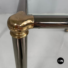 将图片加载到图库查看器,Coffe tables in metal and glass, 1980s