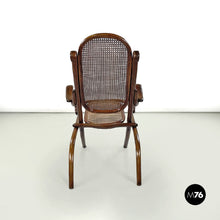 画像をギャラリービューアに読み込む, Wooden Thonet armchair with Vienna straw, late 1800