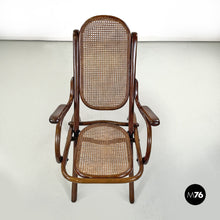 画像をギャラリービューアに読み込む, Wooden Thonet armchair with Vienna straw, late 1800