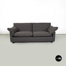 画像をギャラリービューアに読み込む, Grey brown sofa fabric by Flexform, 1990s