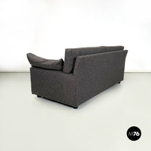 画像をギャラリービューアに読み込む, Grey brown sofa fabric by Flexform, 1990s