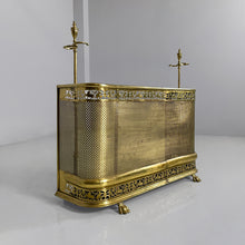 将图片加载到图库查看器,Brass fireplace screen, 1930s