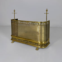 将图片加载到图库查看器,Brass fireplace screen, 1930s
