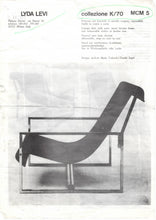画像をギャラリービューアに読み込む, Rattan and metal armchair by Lyda Levi, 1970s