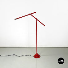 画像をギャラリービューアに読み込む, Red floor lamp Mira by Mario Arnaboldi for Programmaluce, 1980s