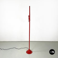 画像をギャラリービューアに読み込む, Red floor lamp Mira by Mario Arnaboldi for Programmaluce, 1980s