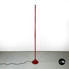 画像をギャラリービューアに読み込む, Red floor lamp Mira by Mario Arnaboldi for Programmaluce, 1980s