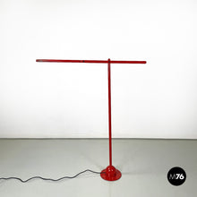 画像をギャラリービューアに読み込む, Red floor lamp Mira by Mario Arnaboldi for Programmaluce, 1980s