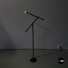 画像をギャラリービューアに読み込む, Red floor lamp Mira by Mario Arnaboldi for Programmaluce, 1980s