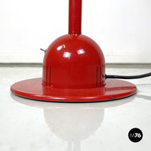 画像をギャラリービューアに読み込む, Red floor lamp Mira by Mario Arnaboldi for Programmaluce, 1980s
