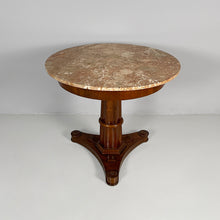 Carica l'immagine nel visualizzatore di Gallery, Wooden and pink marble dining table, 1930s