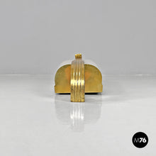 Load image into Gallery viewer, White plexiglass and brass wall lamp, 1950s