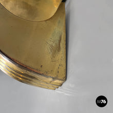 Load image into Gallery viewer, White plexiglass and brass wall lamp, 1950s