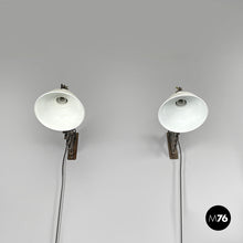 画像をギャラリービューアに読み込む, Pantograph wall lamps in white metal, 1960s