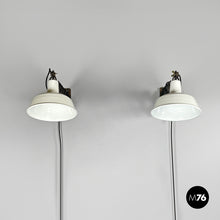 画像をギャラリービューアに読み込む, Pantograph wall lamps in white metal, 1960s